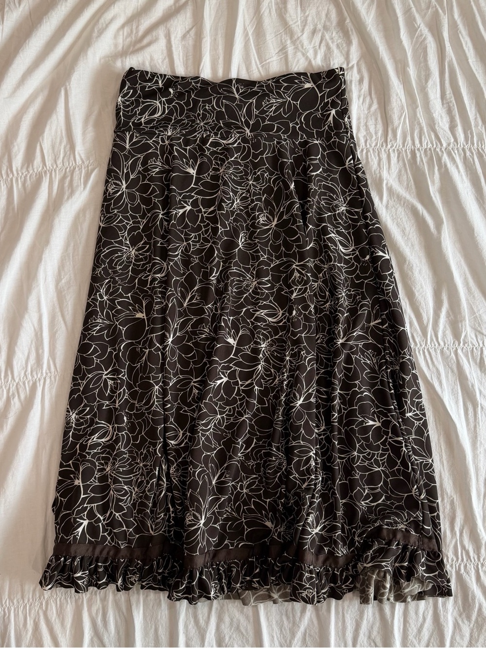 Sam Fashion New York Vintage Embellished Floral Maxi Skirt